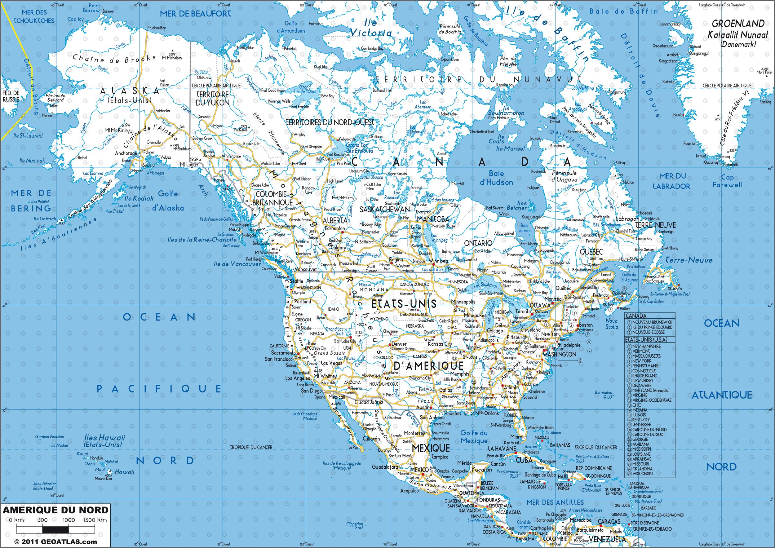 Параллели северной америки на карте. Карта Северной Америки географическая. Америка Континент политическая карта. Карта Северной амеркик.