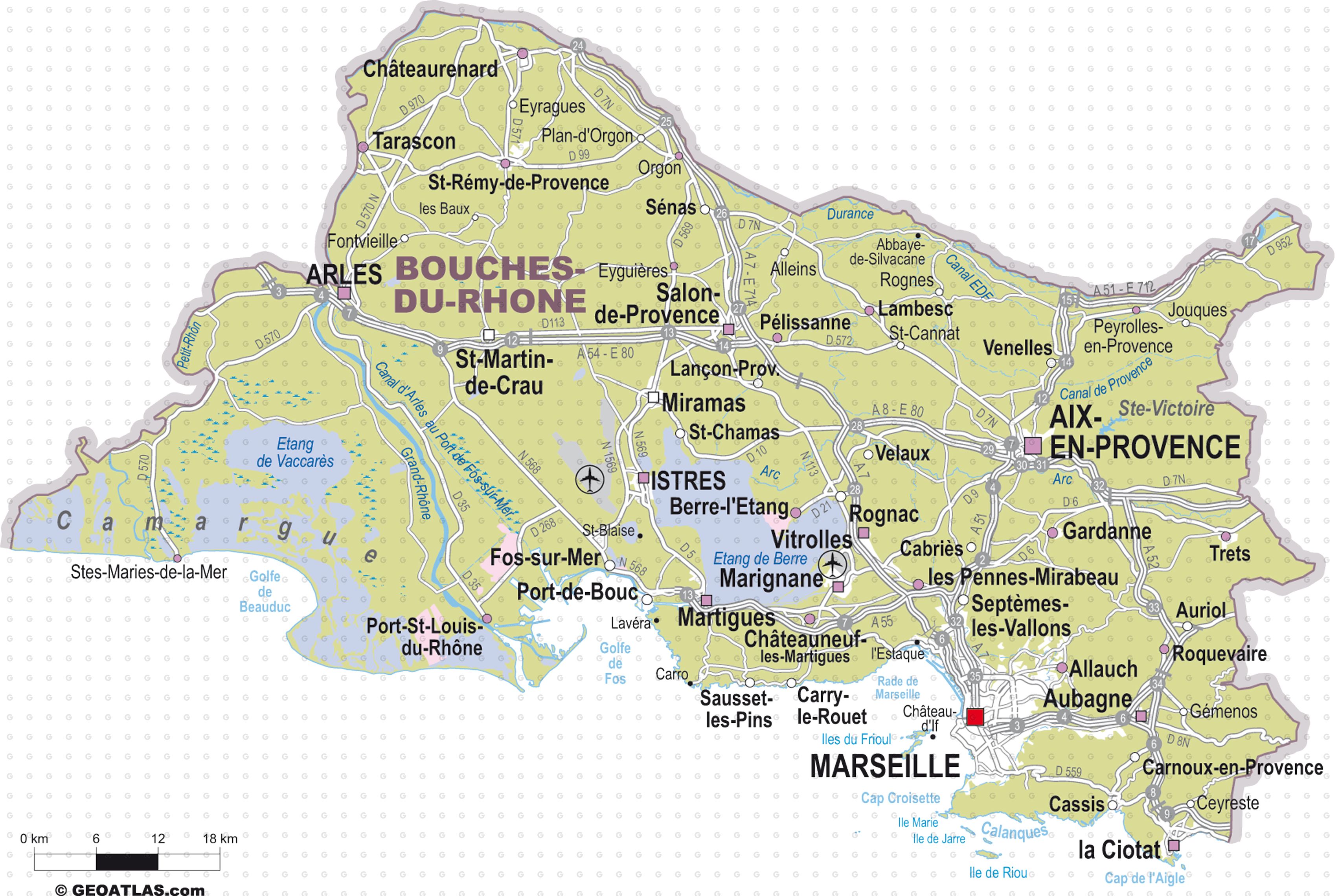 Arriba 76+ imagen carte des bouches du rhône fr.thptnganamst.edu.vn