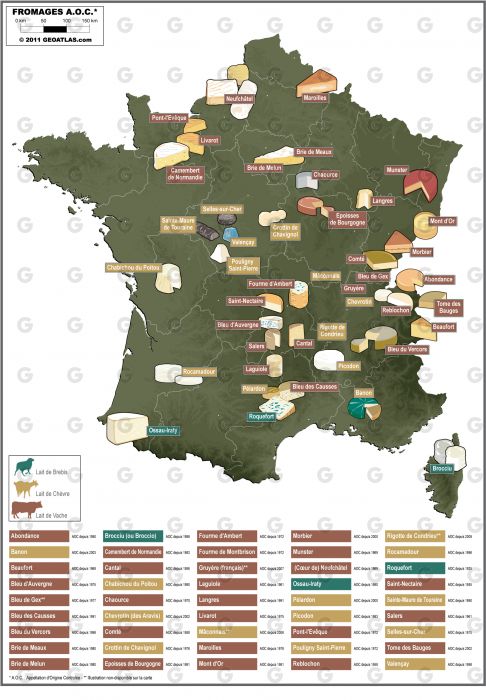 Regions des Fromages