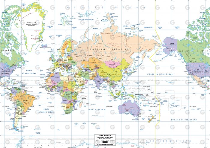 Monde - Mercator Asia